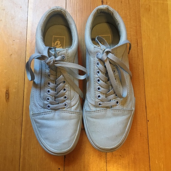 Vans Shoes - Light Blue Old Skool Low Top Vans